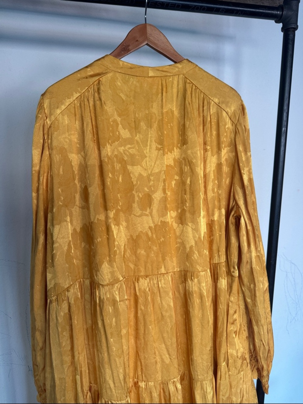 ANTHROPOLOGIE Maeve Tiered Yellow/Gold Maxi Dress  size 3X plus, - Picture 10 of 14